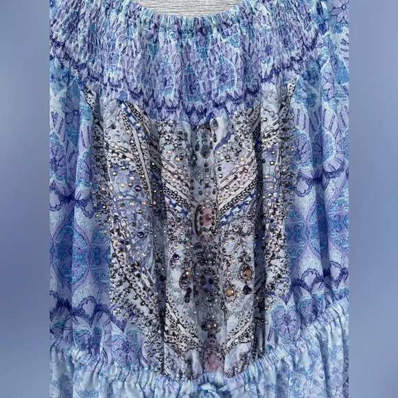 GEMS BY LORRAINE MAXI EMBELLISHED DRESS SIZE 8 - Picture 6 of 17